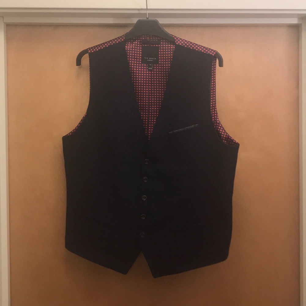 Ted Baker London Navy Blue Vest